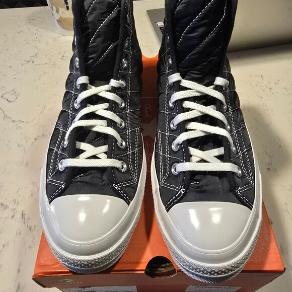 Converse Black Chuck 70 Faux Fur Sneakers MENS SIZE 10 NEW HI-TOP WINTER SHOES - Picture 6 of 8